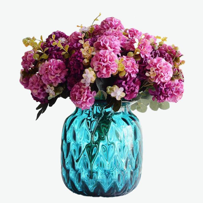 Bouquet hortensia violet