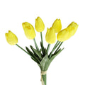Bouquet de 10 tulipes artificielles jaunes