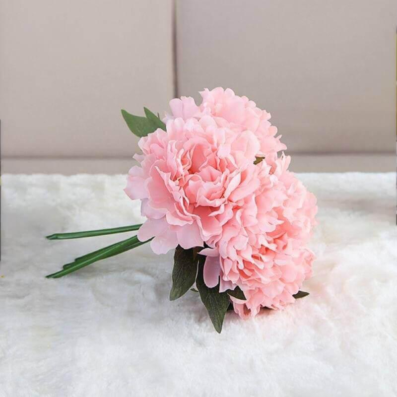 Pivoine artificielle rose 27 cm
