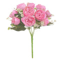 Pivoine artificielle rose 26 cm