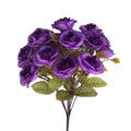Rose artificielle - Bouquet de roses artificielles violettes