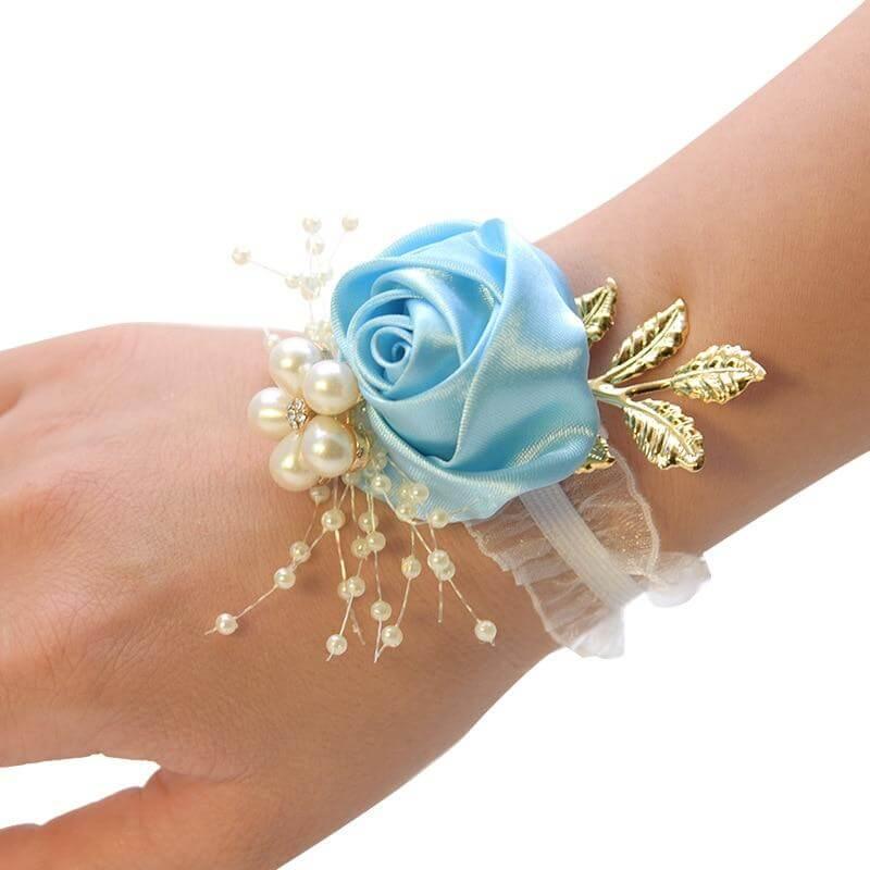Bracelet demoiselle d'honneur bleu ciel