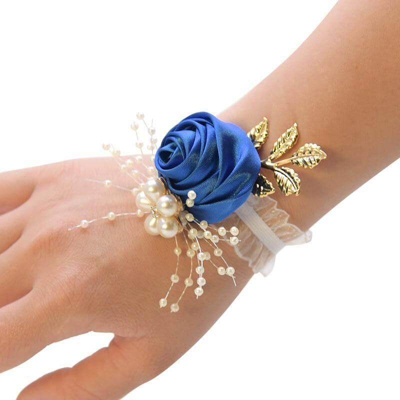 Bracelet demoiselle d'honneur bleu