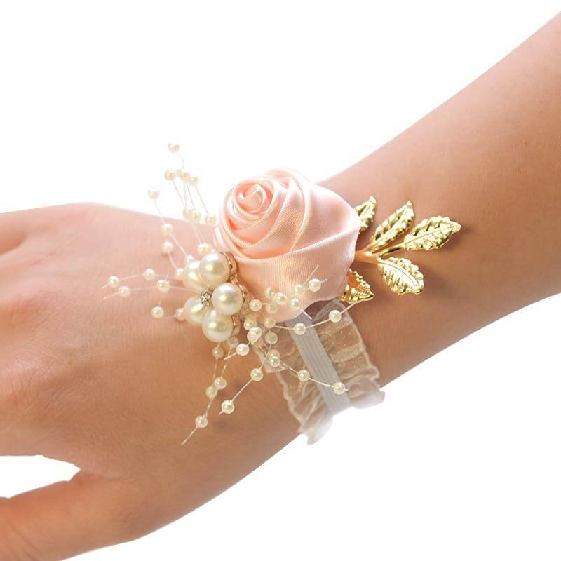Bracelet demoiselle d'honneur rose