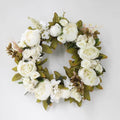 Couronne de fleurs blanches