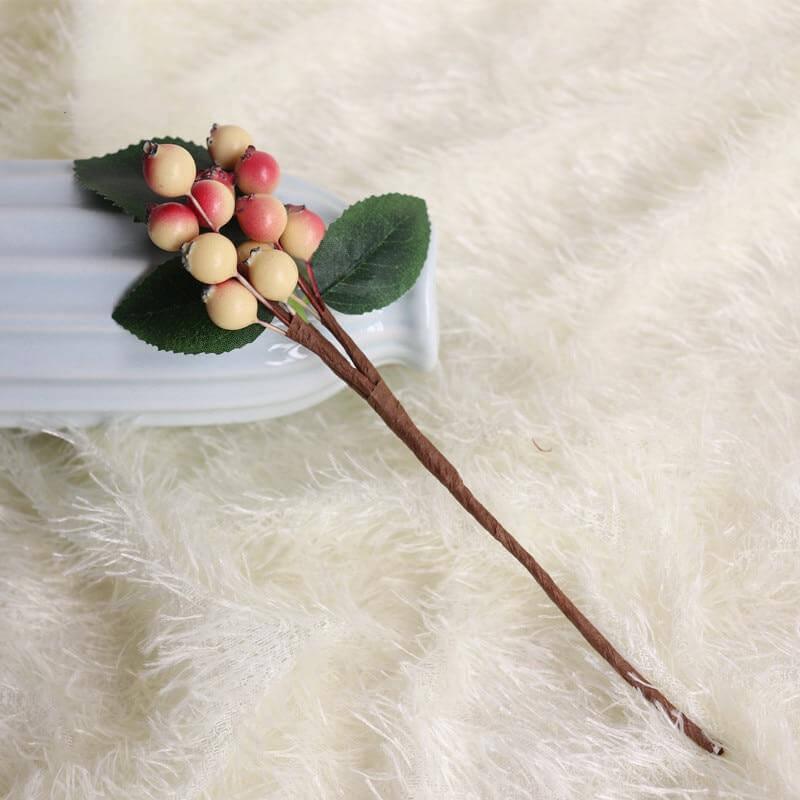 Fleur artificielle décorative - Myrtilles pour décoration florale 4 couleurs