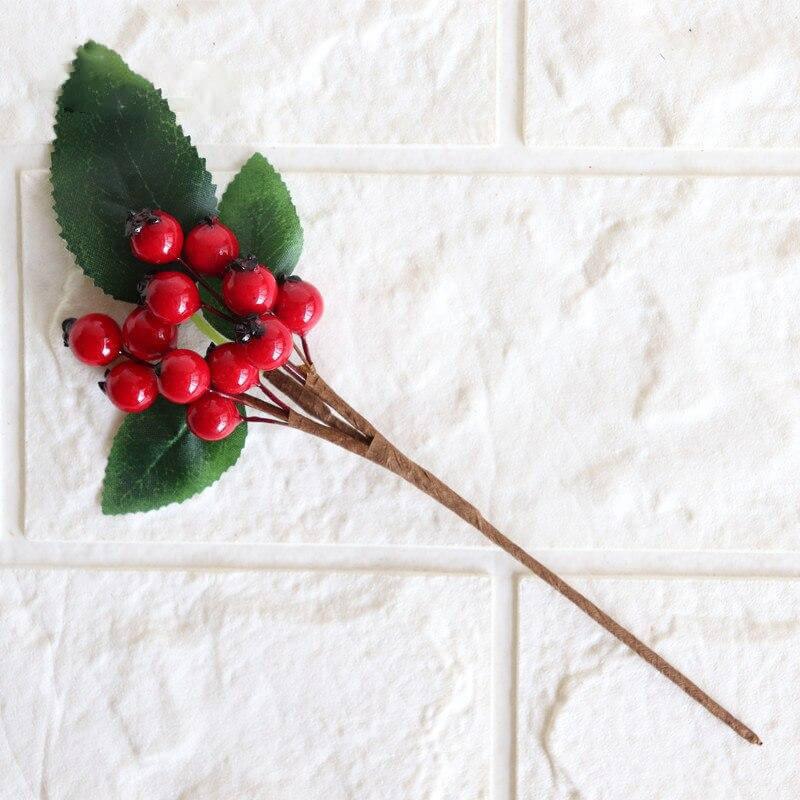 Fleur artificielle décorative - Myrtilles pour décoration florale 4 couleurs