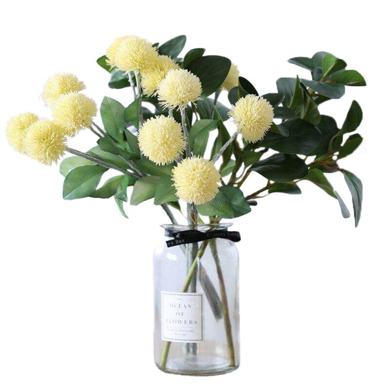 Boule de neige jaune