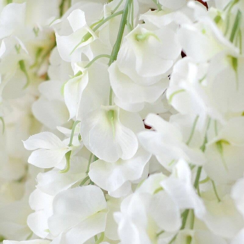 Guirlande fleur artificielle blanche 1m40