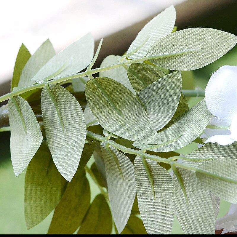 Guirlande fleur artificielle blanche 1m40