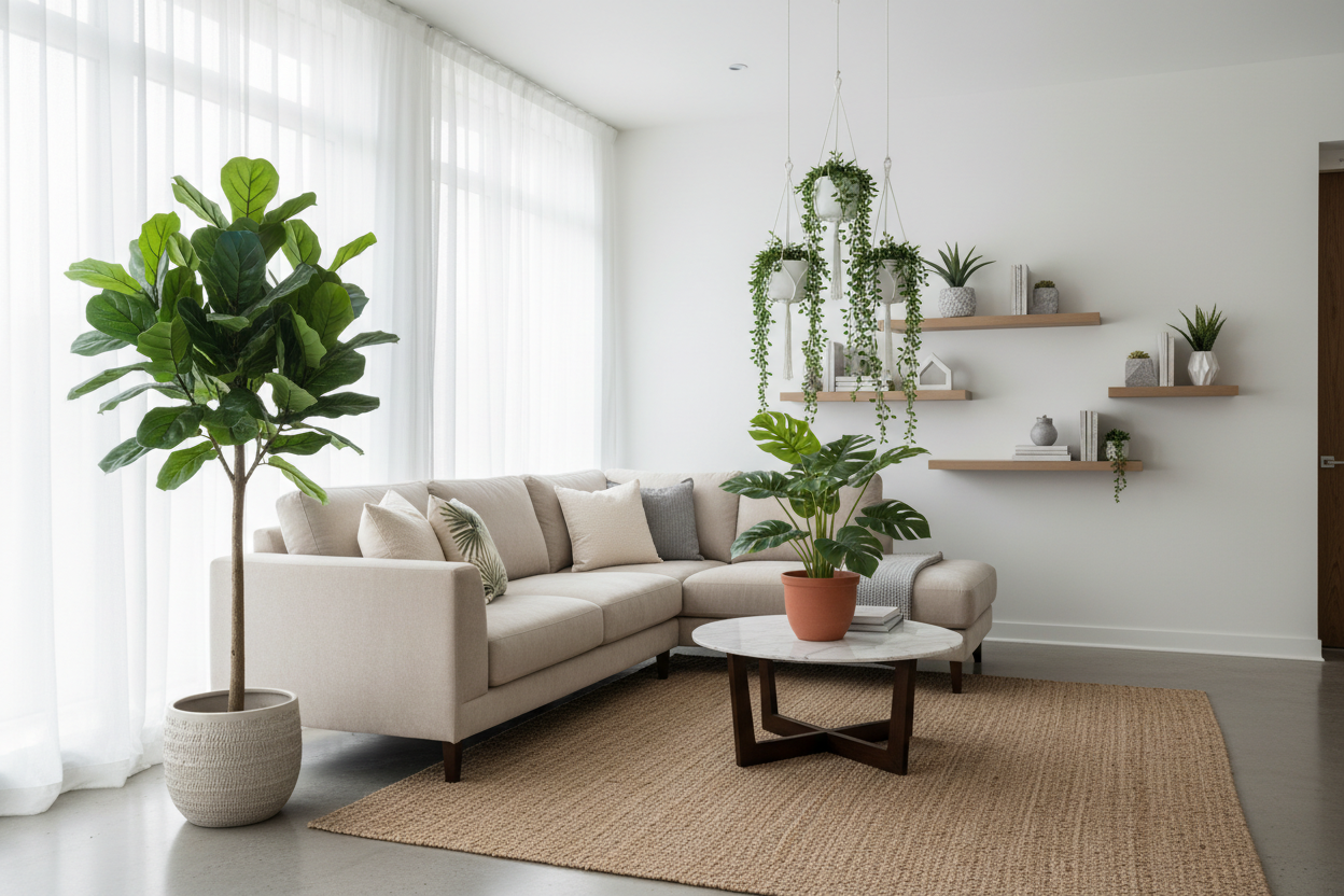 non mais en plusieurs dans un salon en situation