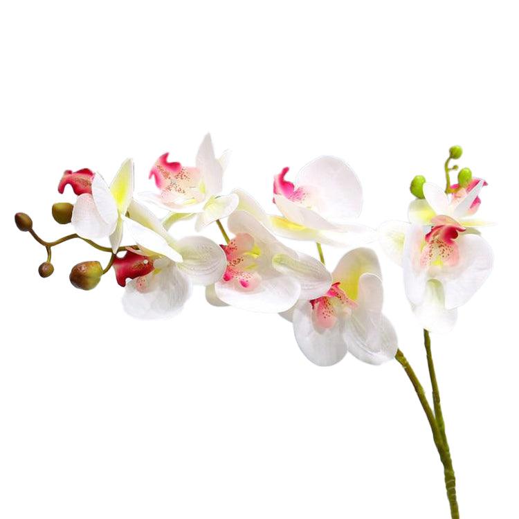 Orchidée artificielle blanche et rose haut de gamme 67 cm