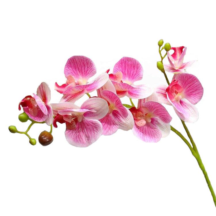 Orchidée artificielle rose haut de gamme 67 cm
