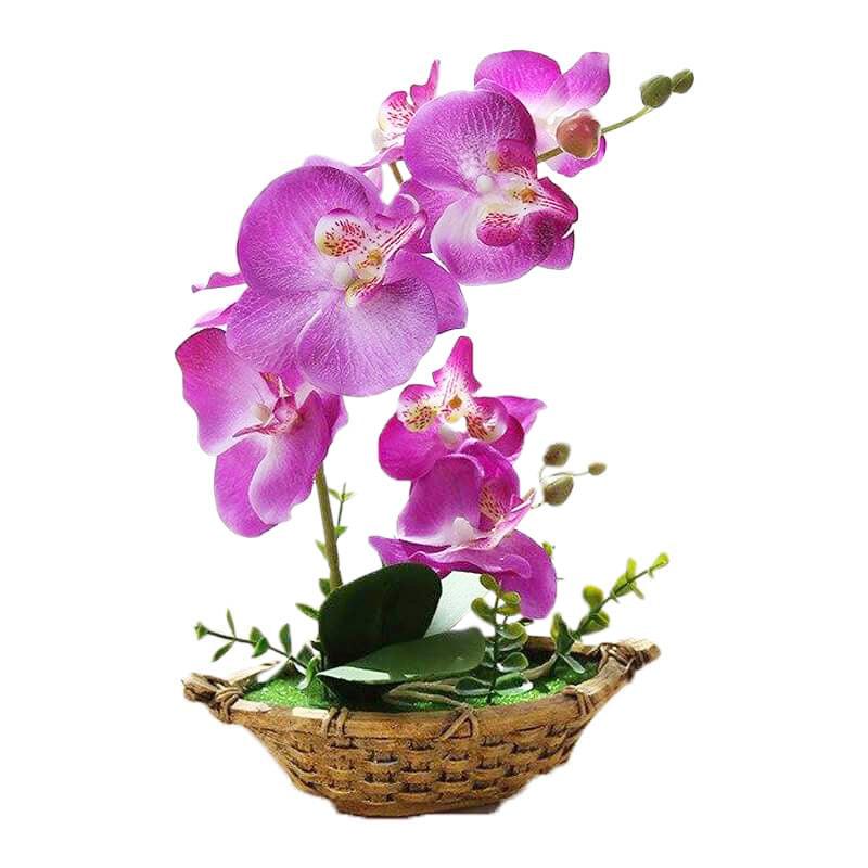 Orchidée artificielle violette asiatique