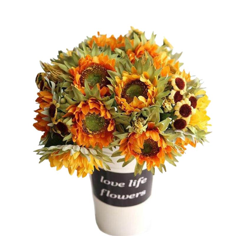 Bouquet de tournesol artificiel 27cm