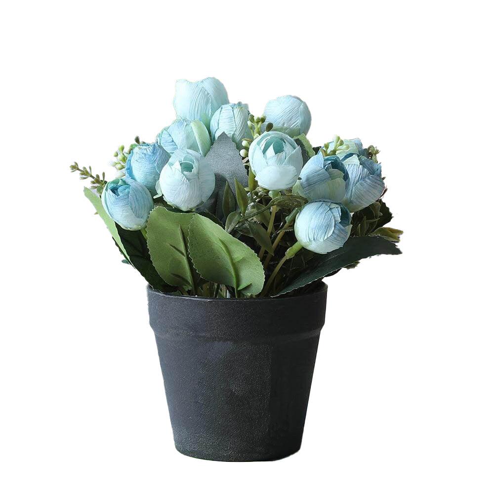 Pot de Roses artificielles