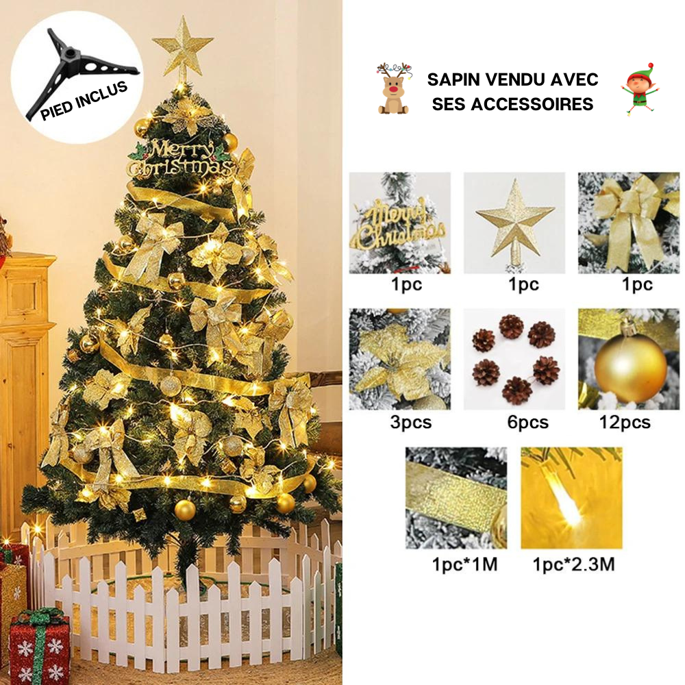 Sapin de Noël artificiel avec led